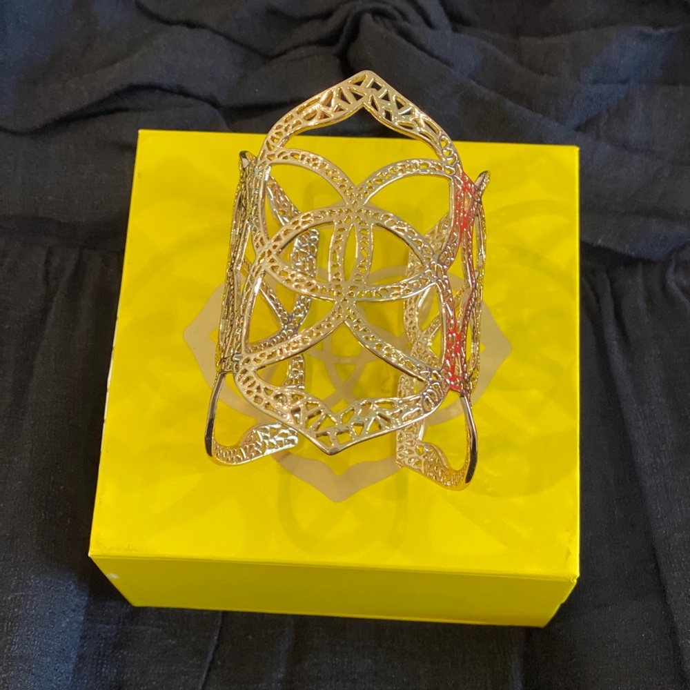 Kendra Scott Gold Cuff Bracelet.